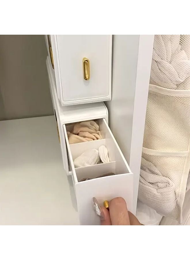 Upgraded Drawer Underwear Storage Box Wall Mounted Organizer With Golden Handles - Image 5